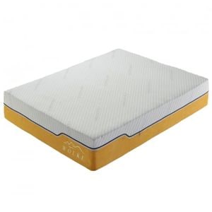 Saltea ortopedica MarketMob Wolke Memory Cooling Gel AirFresh, 160x200x23 cm, spuma poliuretanica cu memorie, hipoalergenica, antibacterian, fermitate medie