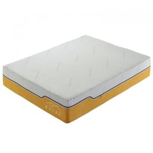 Saltea ortopedica MarketMob Wolke Memory Cooling Gel AirFresh, 180x200x23 cm, spuma poliuretanica cu memorie, hipoalergenica, antibacterian, fermitate medie