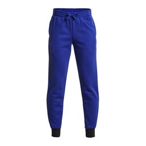 Pantaloni Under Armour Rival Script FL JR, Albastru, XL