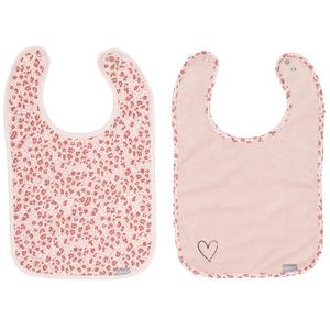 Set bavete Bebe-Jou Leopard Pink 2buc