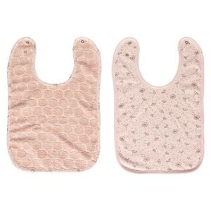 Set bavete Bebe-Jou Fabulous Wish Pink 2buc