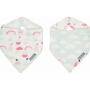 Baveta tip Bandana Bebe-jou Blush Baby 2buc