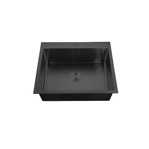 Chiuveta bucatarie, MIXXUS HM6050-215 , 1 cuva, inox, nano-black