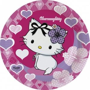 Farfurii petrecere copii 23 cm Charmmy Kitty, 552184, Set 8 buc