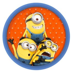 Farfurii cu Minioni pentru petreceri copii - 23 cm,  997970, Set 8 buc