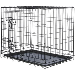 Cusca Metalica Pliabila Pentru Caini, Trixie, XL: 116x86x77 cm, Negru, 39305