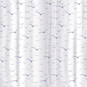 Perdea baie din material textil (model pescarusi) Seagull, Tatkraft