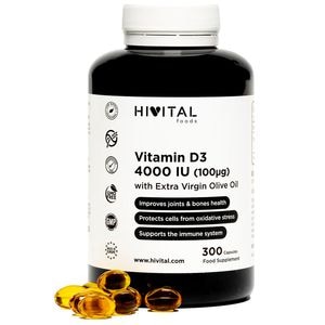 HIVITAL Vitamina D3 x 4000UI x 300 cps. gelatinoase