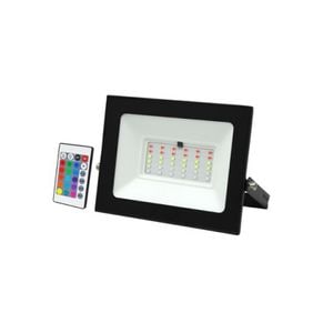 Proiector LED RGB, 100W, cu telecomanda, SMD slim, IP 65