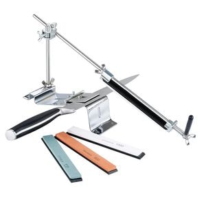 Sistem de ascutire cutite IdeallStore, Special Chef, antiaderent, argintiu