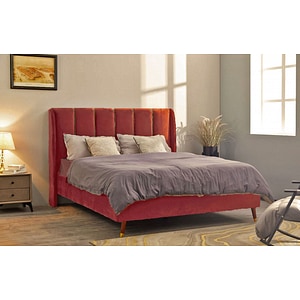 Pat Belmonde 160x200 cm Tapitat Catifea Burgundy Somiera Inclusa
