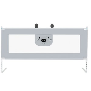 Bariera de protectie pentru pat bebe, margine de siguranta 180 cm, cu inaltime reglabila 68-98 cm, buz