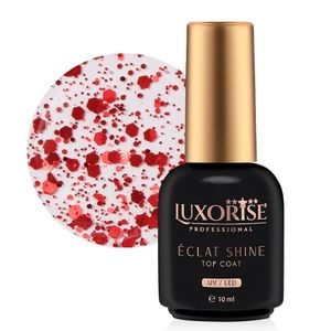 Top coat LUXORISE Eclat Shine, Ruby, 10ml