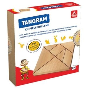 Joc Tangram, lemn, 6 ani+, Deico