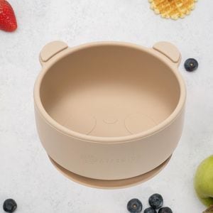 Bol din silicon, AppeKids - The Little Bear - Bubble Beige