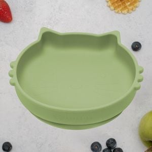 Bol din silicon, AppeKids - Kitty II - Raw Green