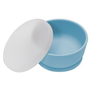 Bol din silicon cu capac, AppeKids - Aqua Blue