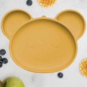 Farfurie din silicon, AppeKids - Panda - Honey