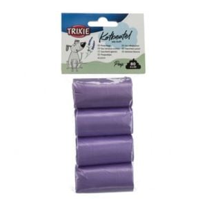 Pungi Igienice Pentru Caini, Trixie, Cu Miros De Lavanda, 4 Role/20 Buc, Mov, 22839
