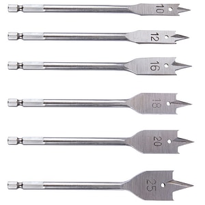 Burghiu Lemn Plat 6 Pcs 1103 / D[mm]: 10 - 25