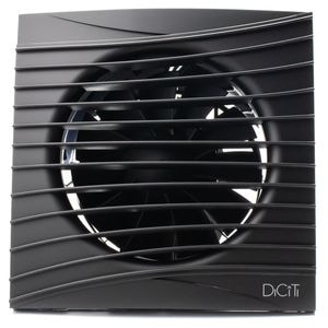 Ventilator baie SILENT 5C Matt Black, Super Silent, Clapeta antiretur, Motor Long Life 40000h, Debit 180mc/h, 125mm , Matt Black
