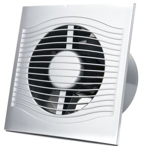 Ventilator baie SLIM 4C 100, Super Silent, Clapeta antiretur, Garantie 5 ani, Motor Long Life 40000h, Debit 90mc/h, Gray Metal