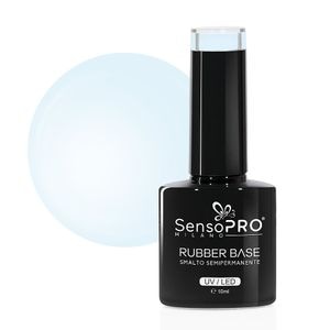 Rubber Base Gel SensoPRO Milano 10ml, #57 Milky Blue