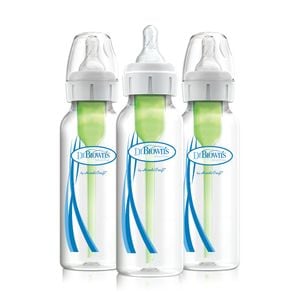 Pachet Biberoane Anti-Colici cu Gat Ingust, PP, 250 ml. "Options + " (3 pack)