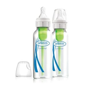 Pachet biberoane Anti-Colici din sticla cu Gat Ingust Options +  250 ml. (2pack)
