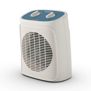 Aeroterma electrica cu ventilator Olimpia Splendid Caldo Rock M, 24mp, 1000/2000W, termostat, alb/albastru