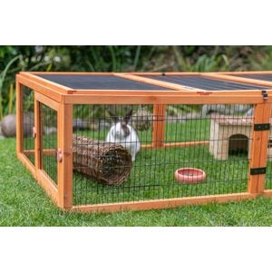 Tarc Exterior Cu Capac Pentru Rozatoare, Trixie, 174x48x109 cm, Maro, 62282