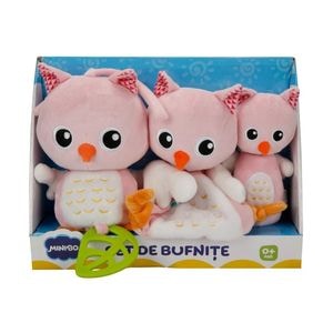 Jucarie Interactiva Bebelusi MiniBo, Bufnite Prietenoase de Plus, 0 luni+