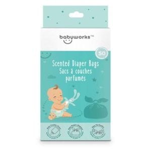 Pungi parfumate pentru scutece utilizate Baby Works, 50 bucati