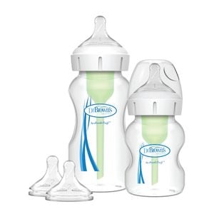 Pachet Biberoane Anti-Colici cu Gat Larg, PP, MiniStarter Options Plus