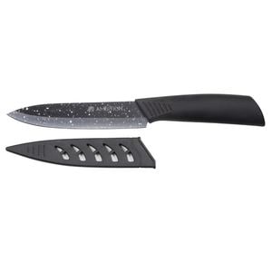 Cutit universal AMBITION Skiv, 12.5cm, negru, lama ceramica 