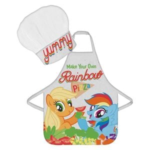 Set sort si boneta bucatarie, My Little Pony Rainbow, Alb