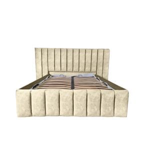 Pat tapitat cu somiera Beds Place, Diego, bej 020, 200x200 cm, H140