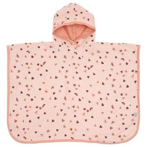 Poncho, BEBE-JOU Sweet Butterfly, din frote, 0,5-2 ani, roz