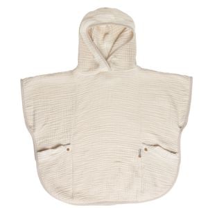 Poncho pentru copii, BEBE-JOU Pure Cotton Sand, din bumbac, 0,5-2 ani, Bej