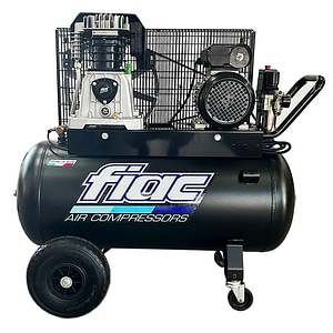 Compresor de aer cu piston monofazat, FIAC INDUSTRIAL Italia, tip AB90-415MC LONG LIFE, 230V, rezervor 90l, debit 400l/min, 10 bar, ungere cu ulei