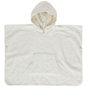 Frote prosop cu gluga Bebe-Jou, 0.5-2ani, Bohemian Garden - alb/galben