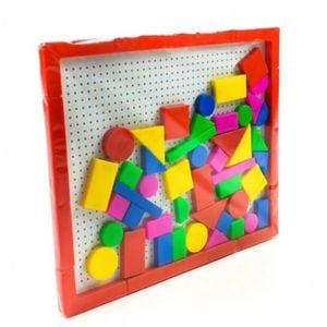 Joc didactic Juno Figuri geometrice magnetice JD-12, 43 piese