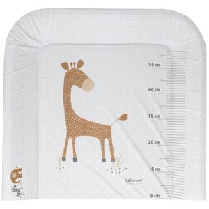 Saltea de infasat cu trei laturi Bebe-Jou, 72x77cm, Steppe - Alb/Maro
