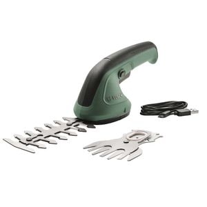 Foarfeca electrica BOSCH, cutit de iarba, cutit pentru arbusti, cu acumulator, 1.5 Ah, 3.6 V, sistem SDS, sistem Antiblocking