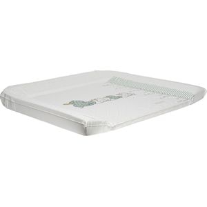 Saltea de infasat Bebe-Jou, cu trei fete, 72x77cm, Sepp - Alb/Verde deschis