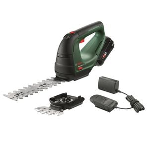 Foarfeca electrica pentru tuns iarba / arbusti, 2in1, tehnologia Syneon, acumulator Li-Ion 18 V, 2 Ah