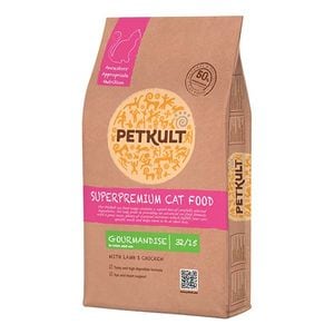 Hrana uscata pentru pisici PETKULT GOURMANDISE, adult, miel, orez
