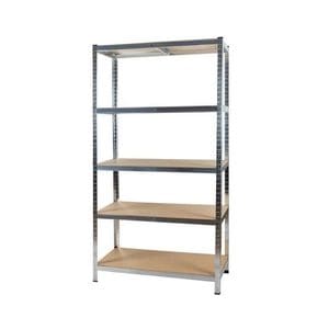 Raft metalic cu 5 polite, PROCART, capacitate 175kg/polita, total 875 kg, cadru otel, 180X90X40 cm