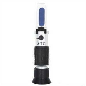 Refractometru pentru analizat concentratia alcoolului, 0-80 %, Atc, negru, portabil