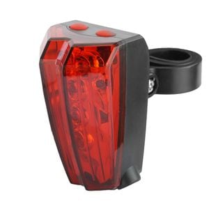 Stop 5 LED-uri pentru bicicleta PROCART, proiectie laser culoar siguranta, alimentare baterii AAA